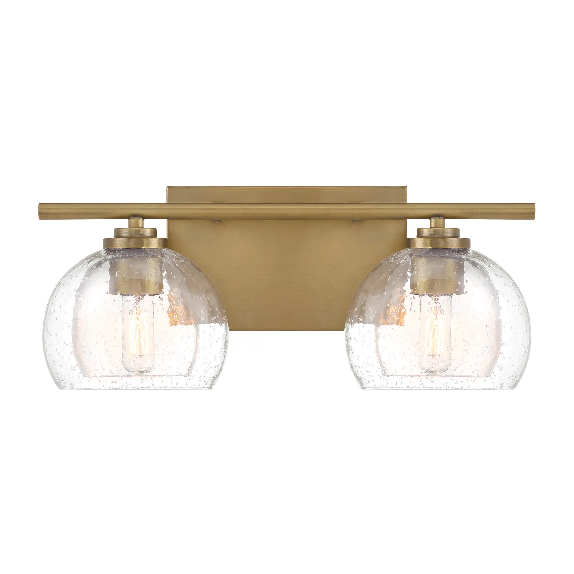Glint 15.5" 2-Light Vanity in Legacy Brass