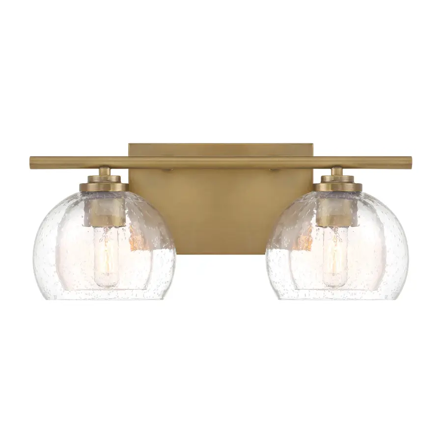 Glint 15.5" 2-Light Vanity in Legacy Brass - Image 1