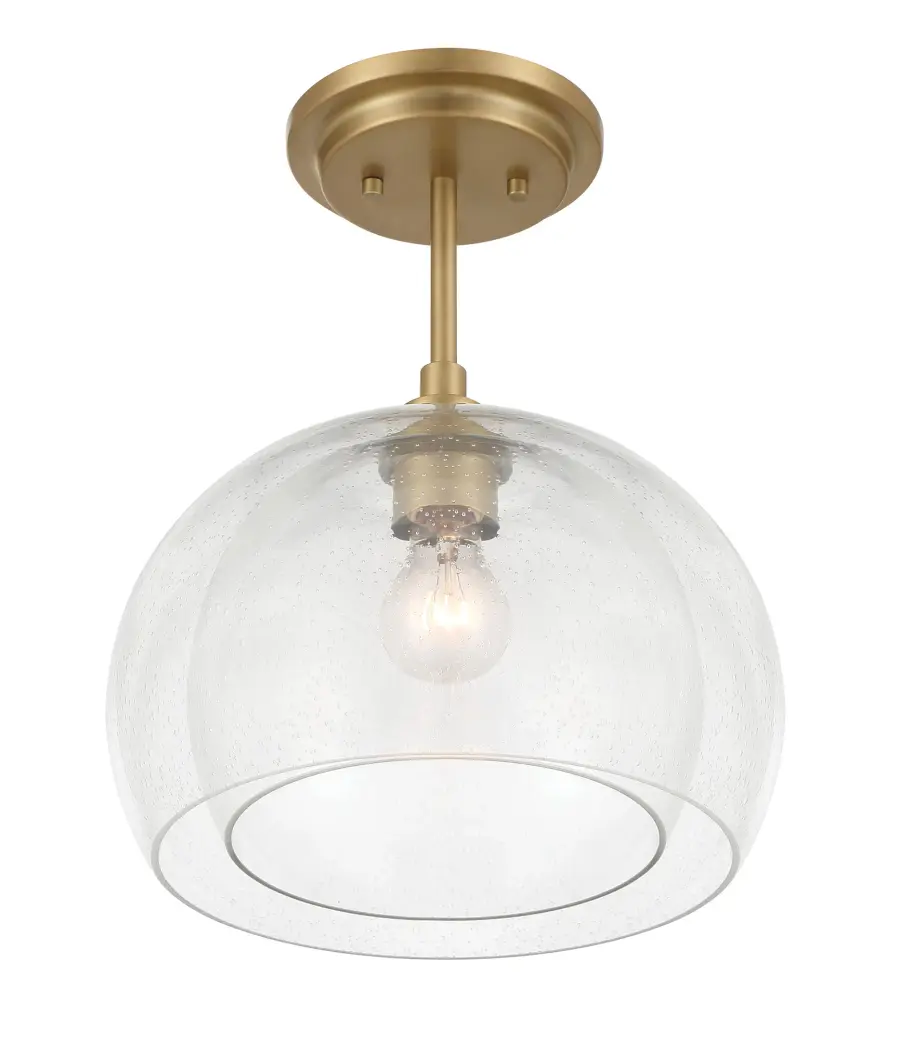 Glint 12" Convertible Semi Flush/Pendant in Legacy Brass - Image 11