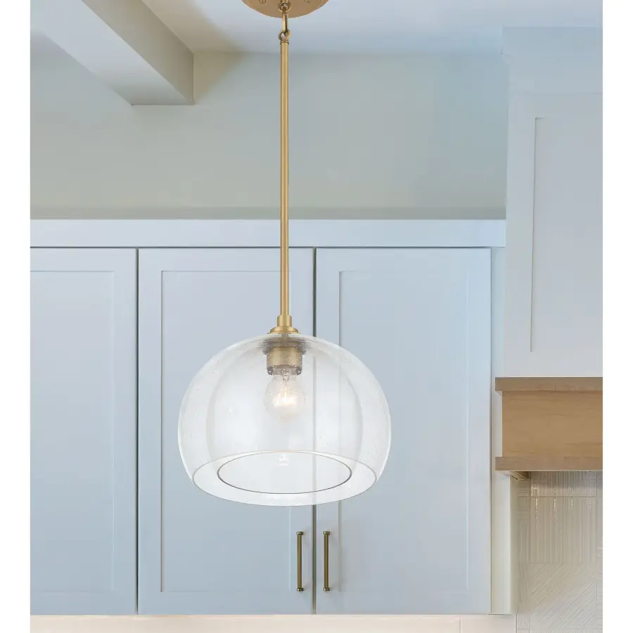 Glint 12" Convertible Semi Flush/Pendant in Legacy Brass - Image 4