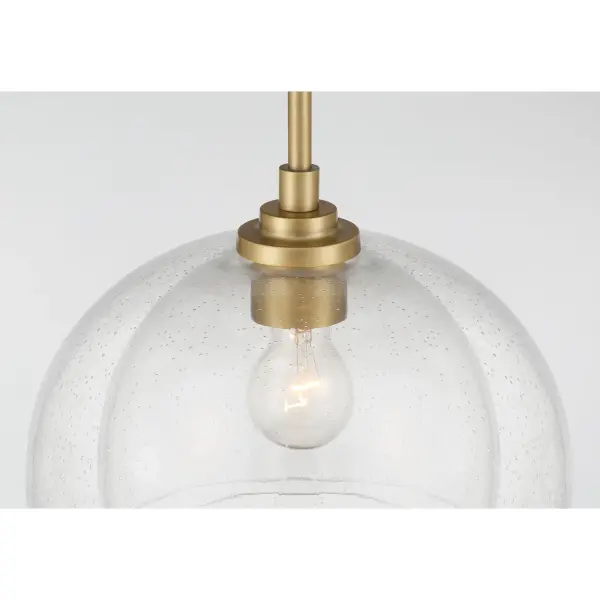 Glint 12" Convertible Semi Flush/Pendant in Legacy Brass - Image 5