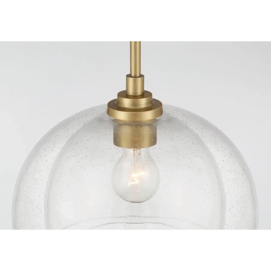 Glint 12" Convertible Semi Flush/Pendant in Legacy Brass - Image 5