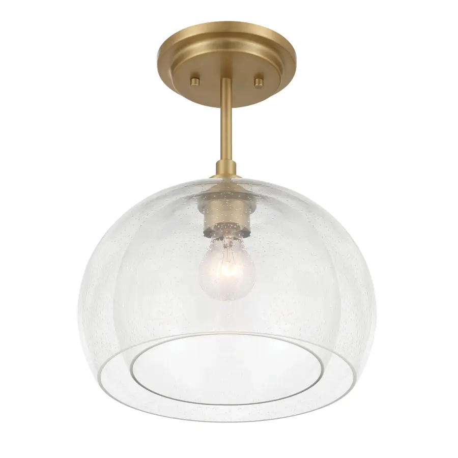 Glint 12" Convertible Semi Flush/Pendant in Legacy Brass - Image 7