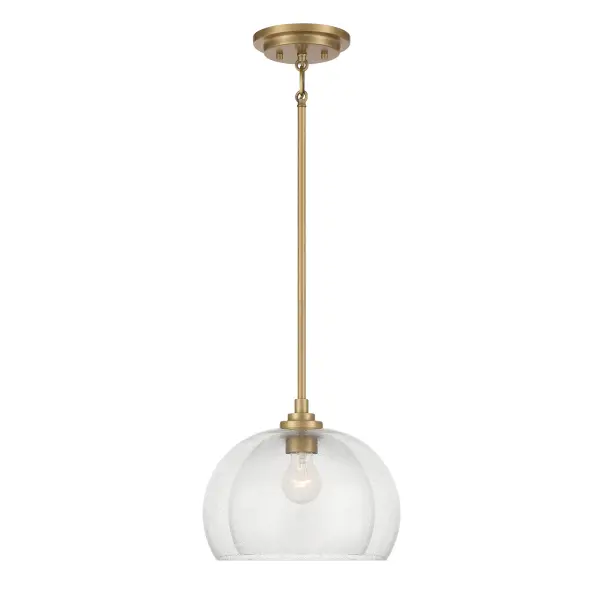 Glint 12" Convertible Semi Flush/Pendant in Legacy Brass - Image 8