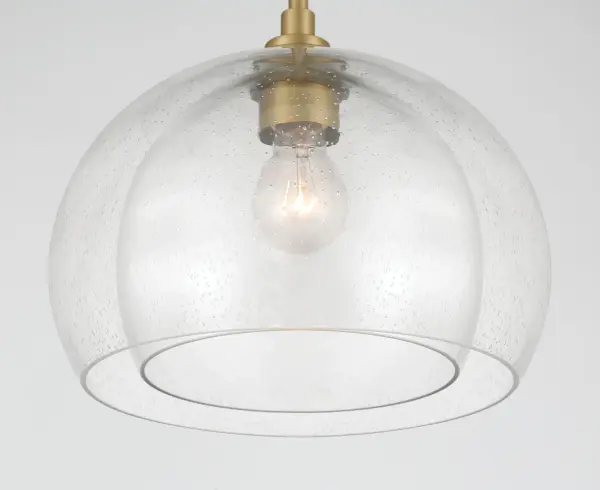 Glint 12" Convertible Semi Flush/Pendant in Legacy Brass - Image 9