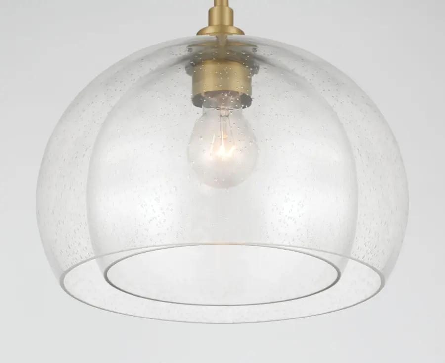 Glint 12" Convertible Semi Flush/Pendant in Legacy Brass - Image 9