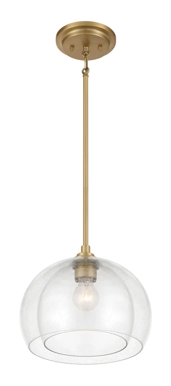 Glint 12" Convertible Semi Flush/Pendant in Legacy Brass - Image 10