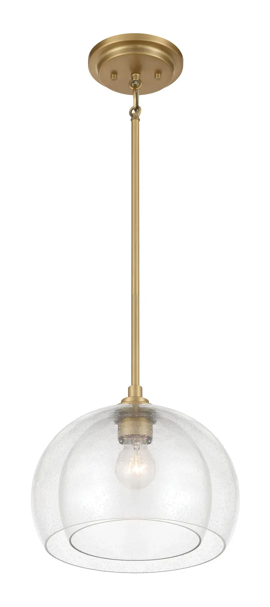 Glint 12" Convertible Semi Flush/Pendant in Legacy Brass - Image 10