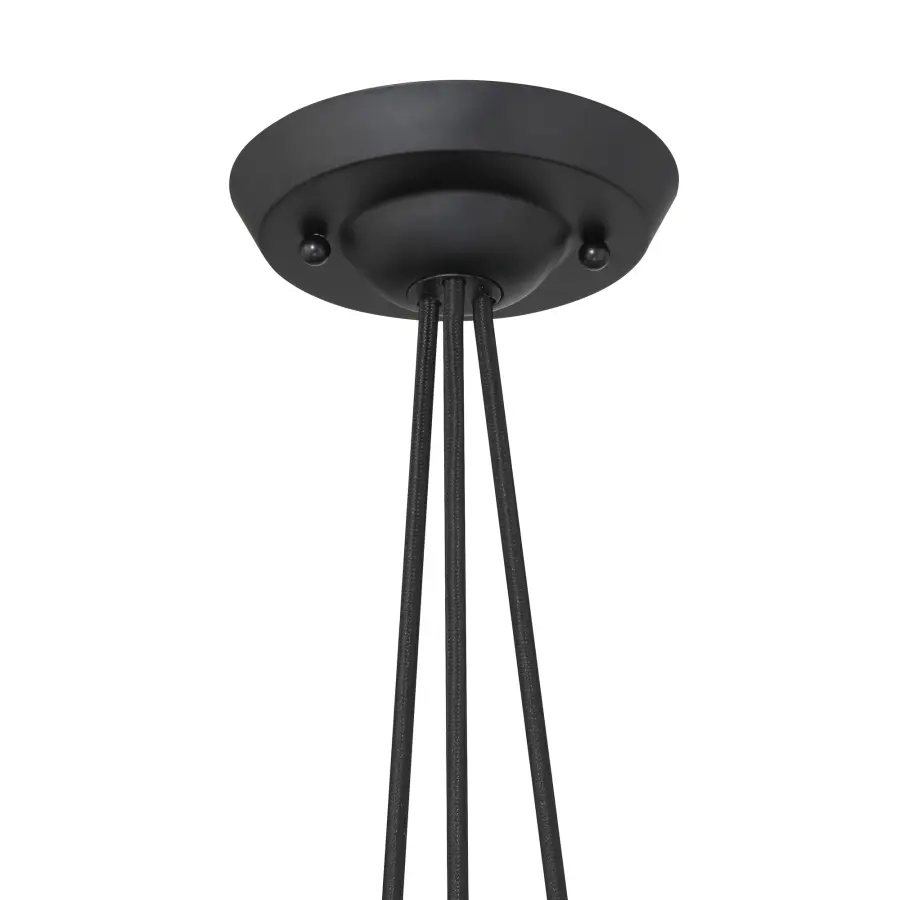 Auresa 3-Light Pendant in Coal Black - Image 2