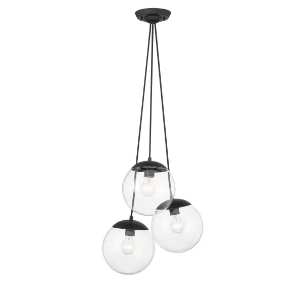 Auresa 3-Light Pendant in Coal Black - Image 5