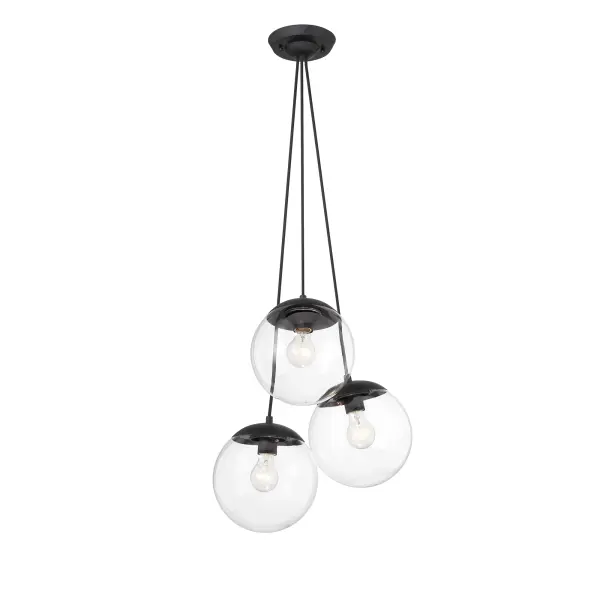 Auresa 3-Light Pendant in Coal Black - Image 6