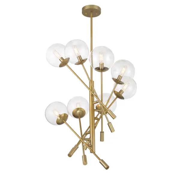 Auresa 8-Light Pendant in Soft Brass - Image 5
