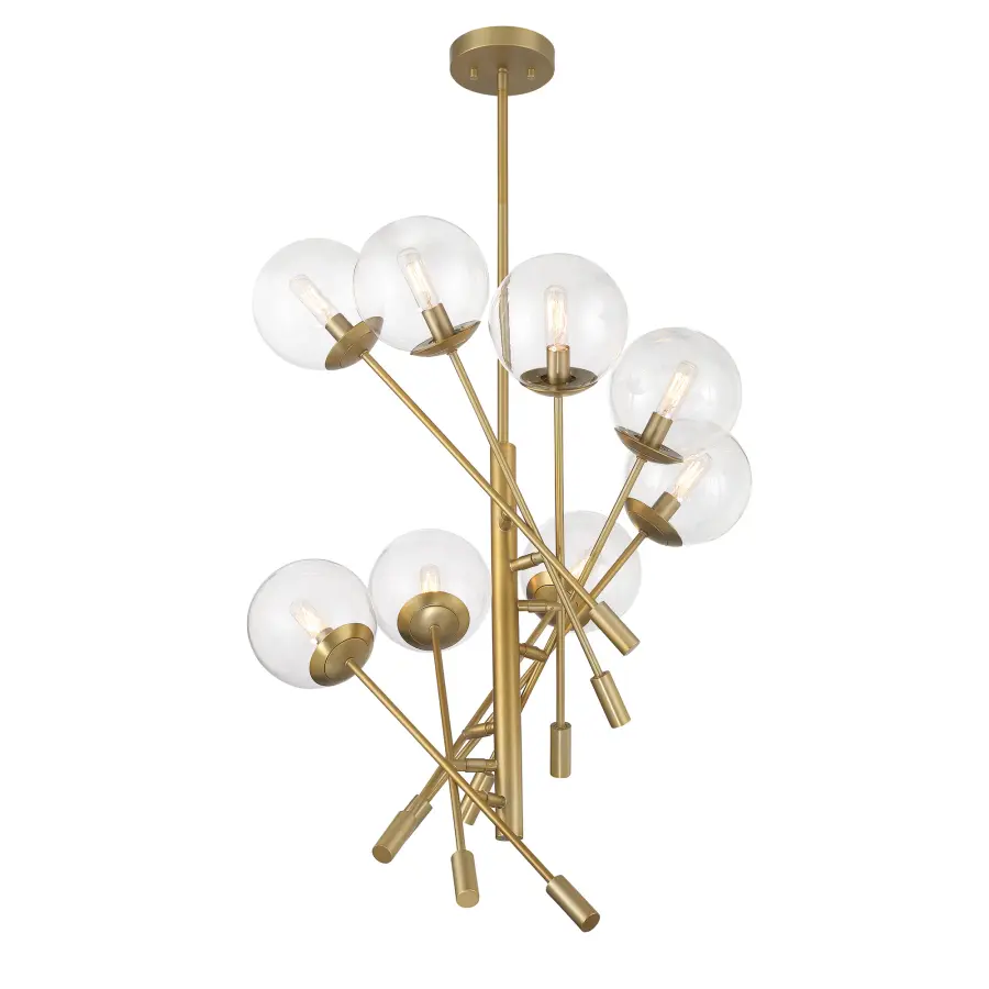 Auresa 8-Light Pendant in Soft Brass - Image 5