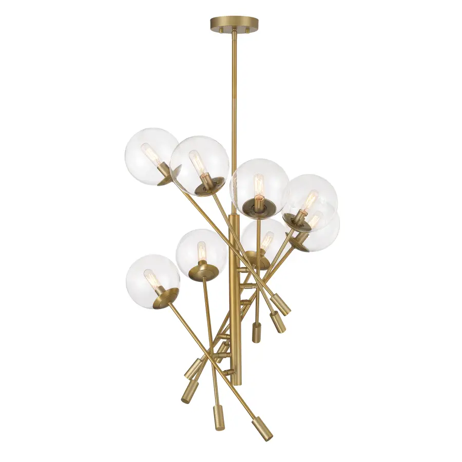 Auresa 8-Light Pendant in Soft Brass - Image 6