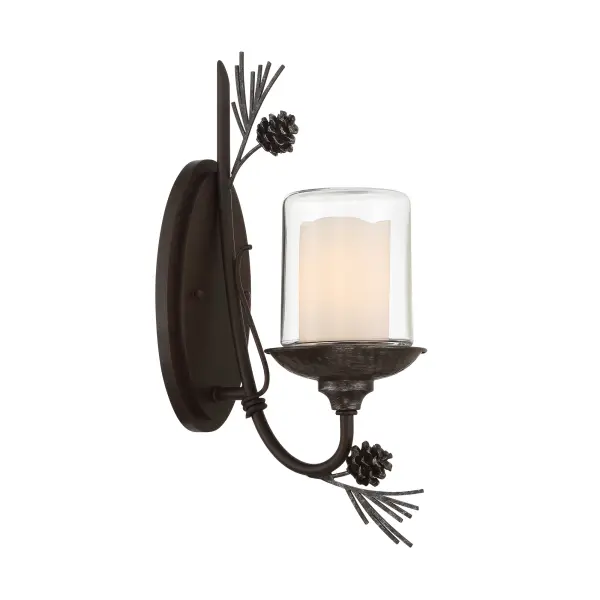 Ponderosa Ridge 1-Light Wall Sconce - Image 1