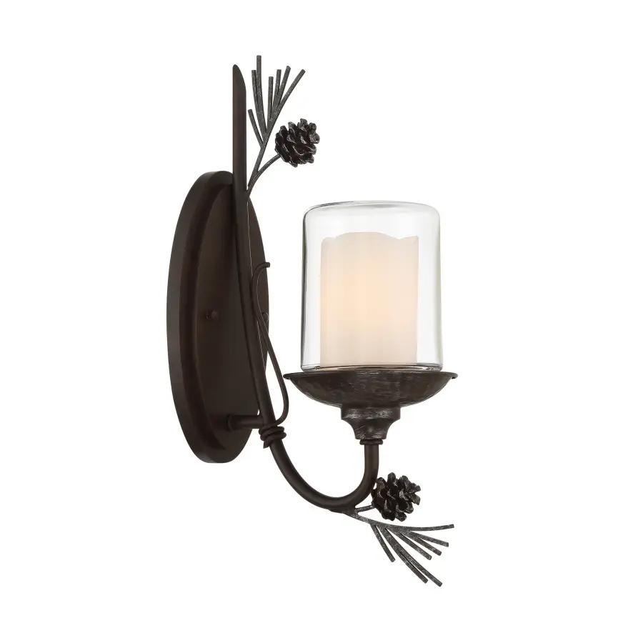 Ponderosa Ridge 1-Light Wall Sconce - Image 1