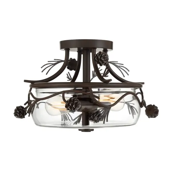 Ponderosa Ridge 2-Light Semi Flush Mount - Image 2