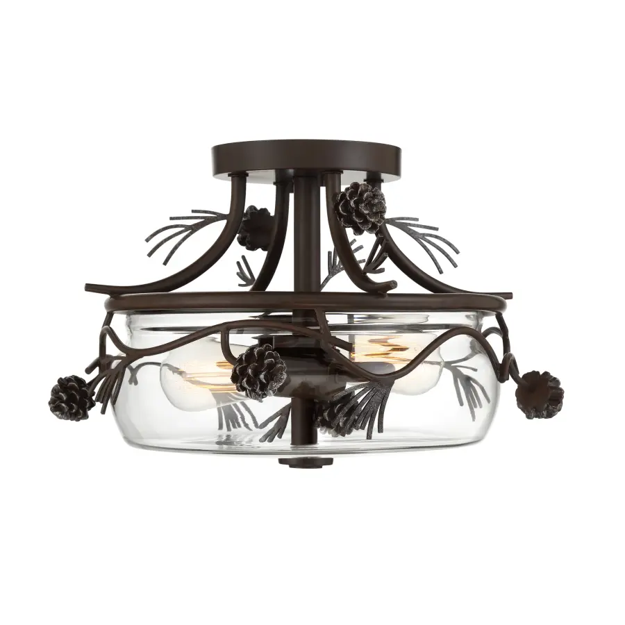 Ponderosa Ridge 2-Light Semi Flush Mount - Image 2
