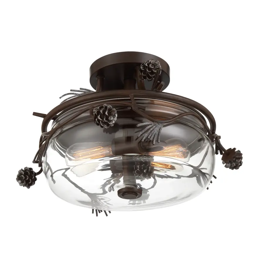 Ponderosa Ridge 2-Light Semi Flush Mount - Image 3