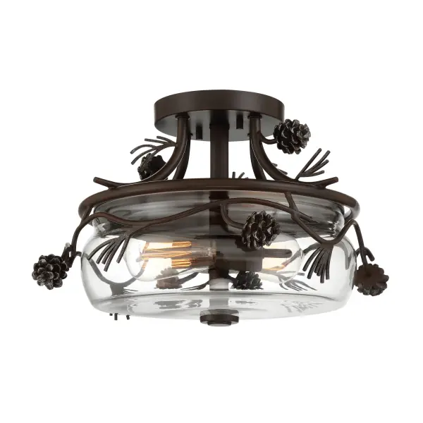 Ponderosa Ridge 2-Light Semi Flush Mount - Image 4