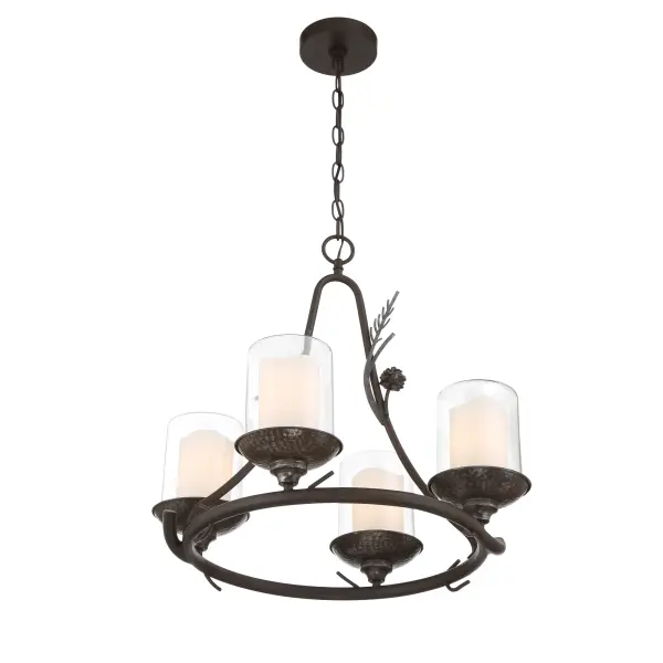 Ponderosa Ridge 4-Light Outdoor Chandelier - Image 3
