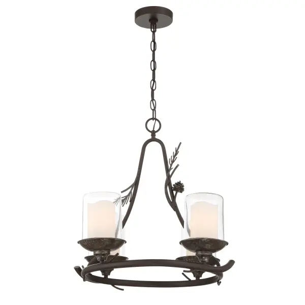 Ponderosa Ridge 4-Light Outdoor Chandelier - Image 4