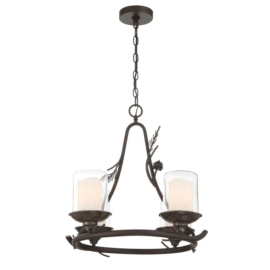Ponderosa Ridge 4-Light Outdoor Chandelier - Image 4