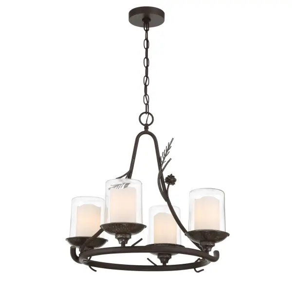 Ponderosa Ridge 4-Light Outdoor Chandelier - Image 5