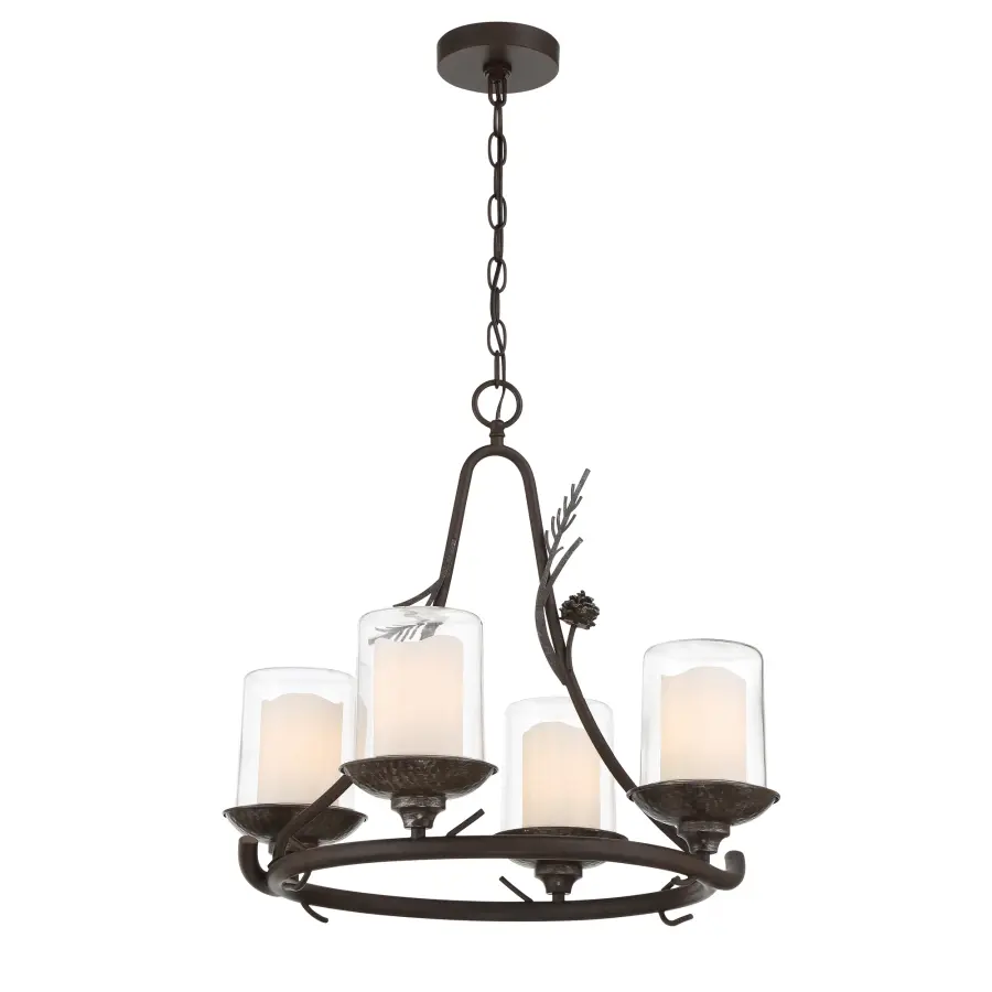 Ponderosa Ridge 4-Light Outdoor Chandelier - Image 5