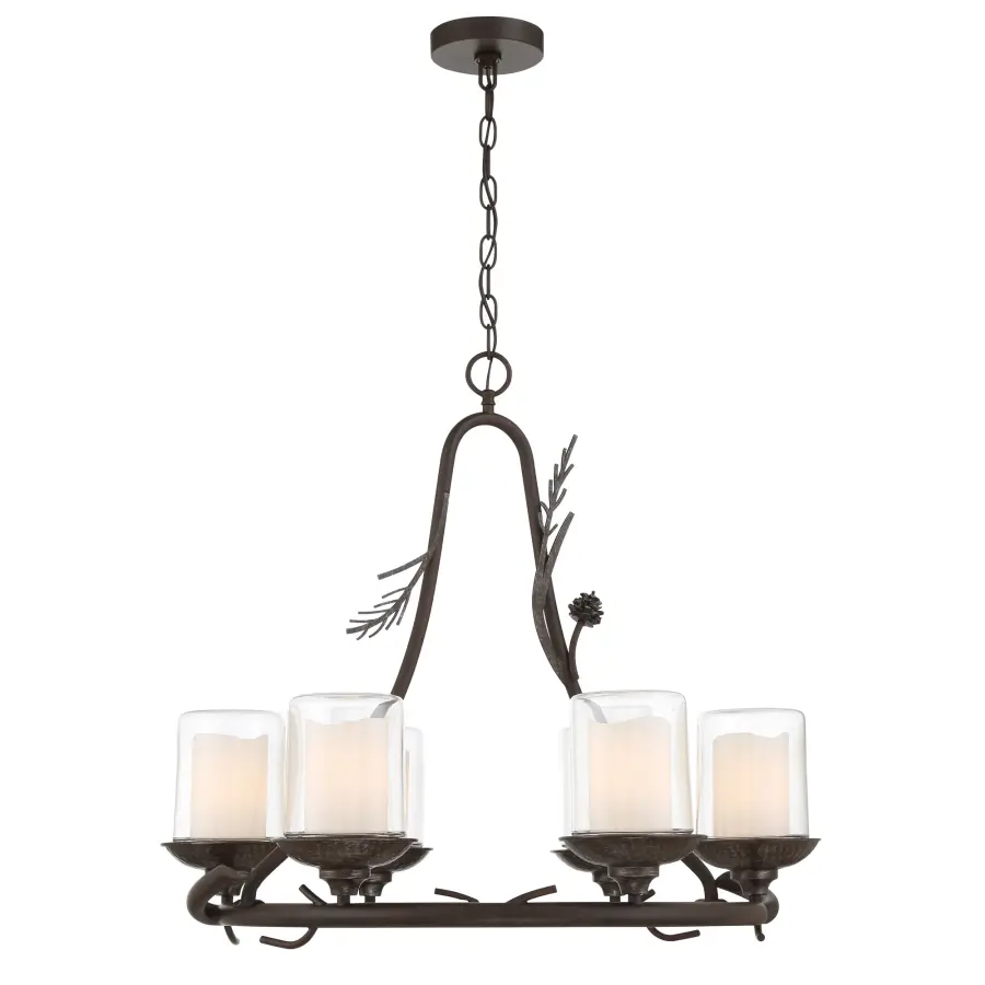 Ponderosa Ridge 6-Light Outdoor Chandelier - Image 1