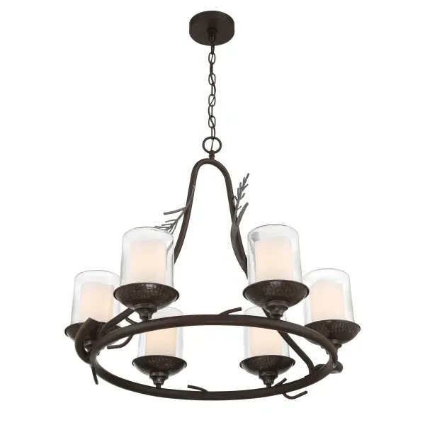 Ponderosa Ridge 6-Light Outdoor Chandelier - Image 3