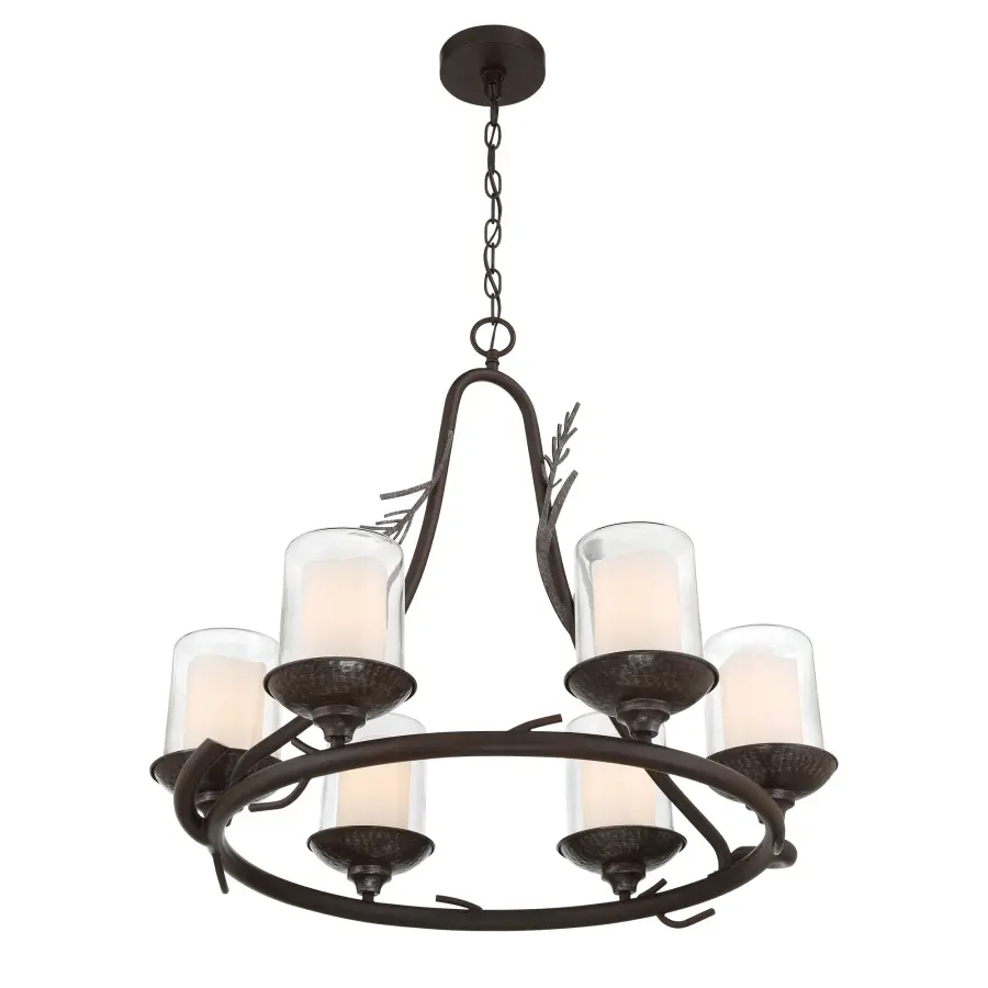 Ponderosa Ridge 6-Light Outdoor Chandelier - Image 3