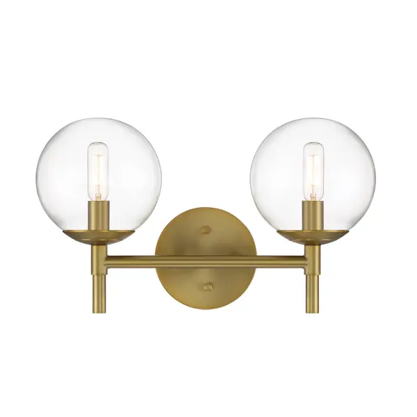 Auresa 2-Light Bath Fixture in Soft Brass - Image 4