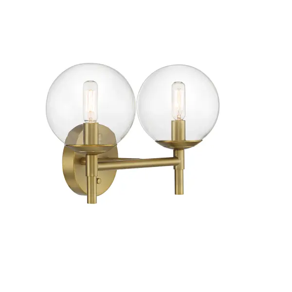Auresa 2-Light Bath Fixture in Soft Brass - Image 5