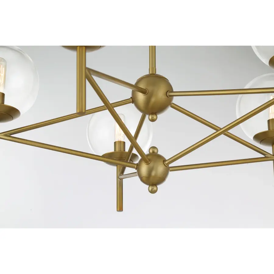 Auresa 5-Light Pendant in Soft Brass - Image 2