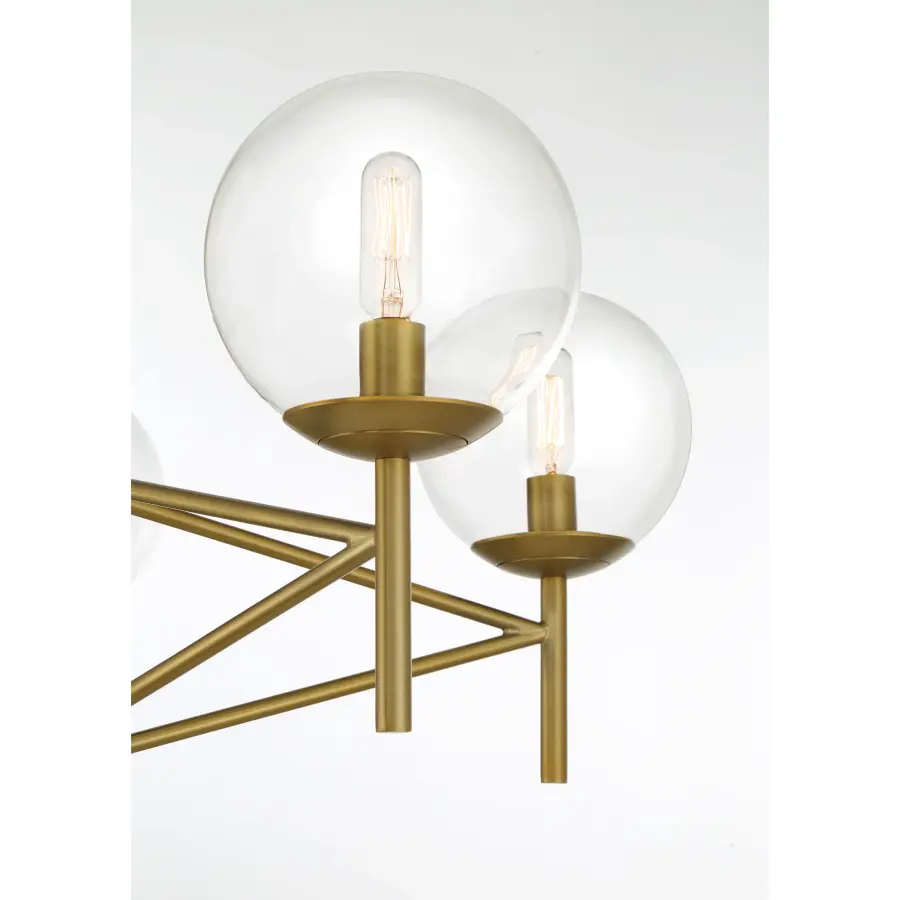 Auresa 5-Light Pendant in Soft Brass - Image 3