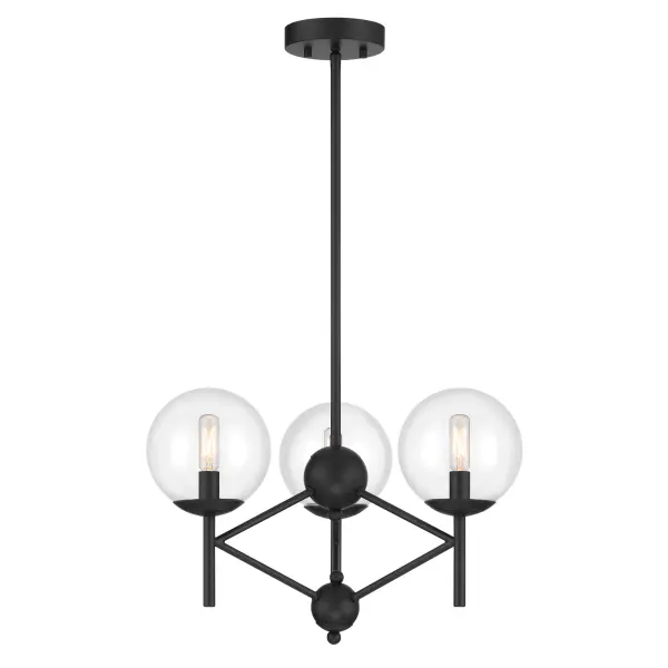 Auresa 3-Light Pendant in Coal Black - Image 3
