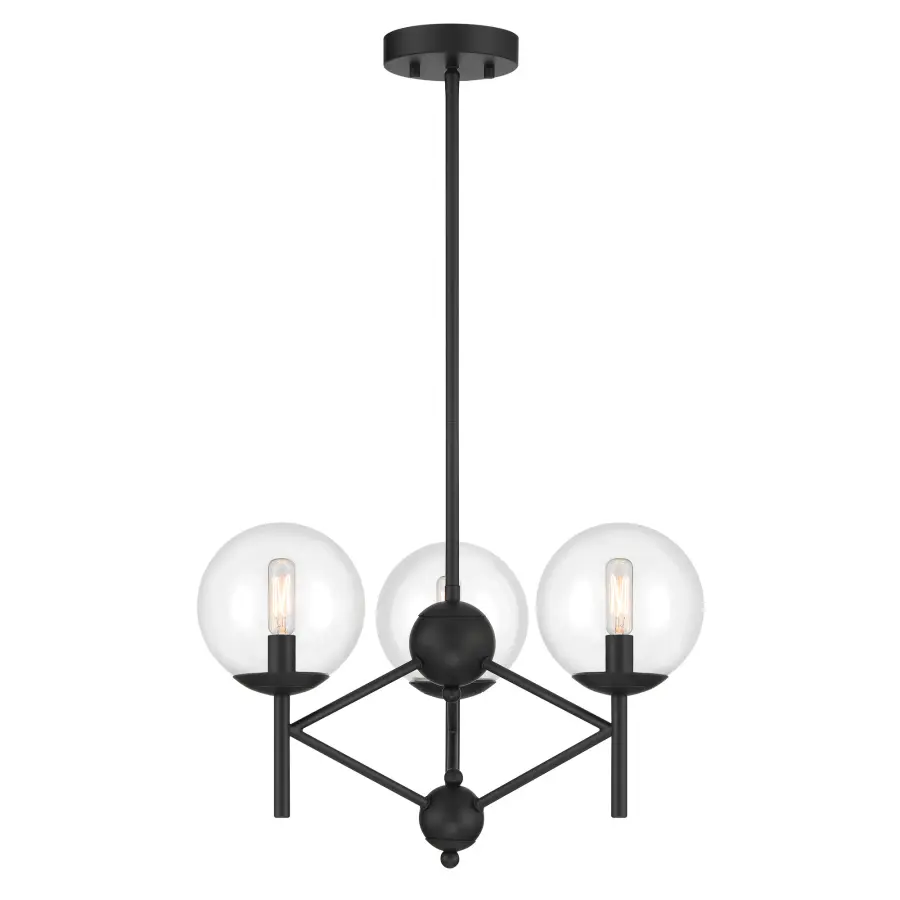 Auresa 3-Light Pendant in Coal Black - Image 3