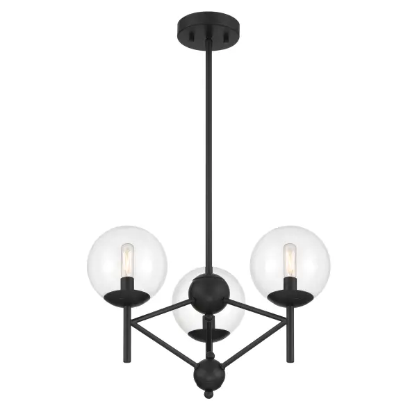 Auresa 3-Light Pendant in Coal Black - Image 4