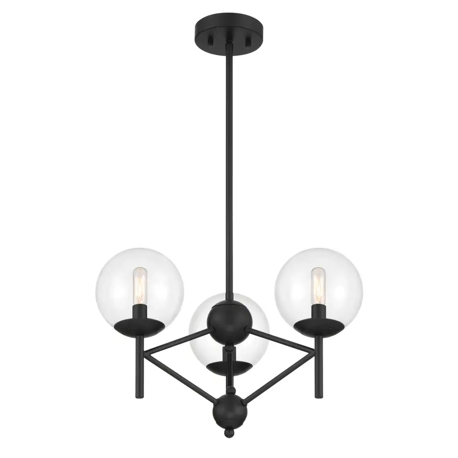 Auresa 3-Light Pendant in Coal Black - Image 4