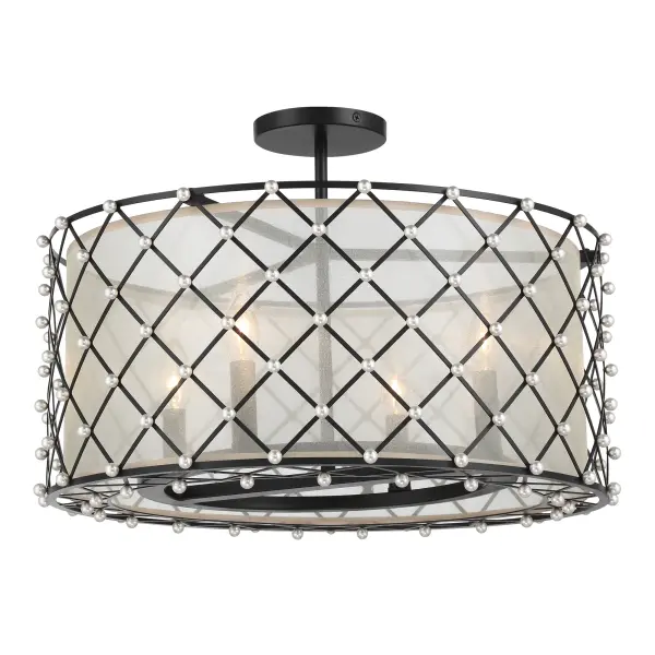 Sheer Elegance 4-Light Semi-Flush Pendant - Image 6