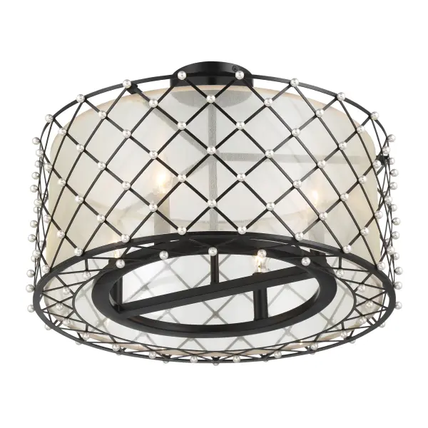 Sheer Elegance 4-Light Semi-Flush Pendant - Image 8