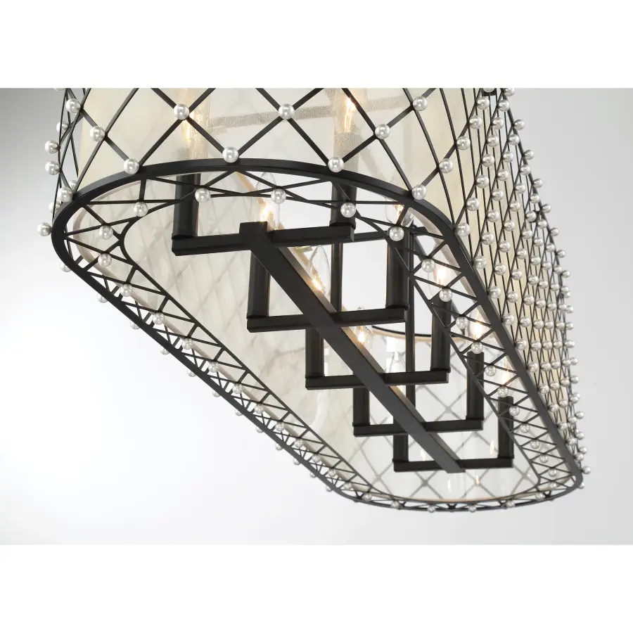Sheer Elegance 10-Light Island Chandelier - Image 2