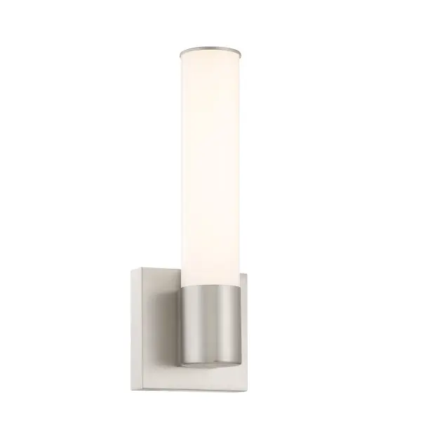 LED Vertical Cylinder Bath 5" - with Brushed Nickel