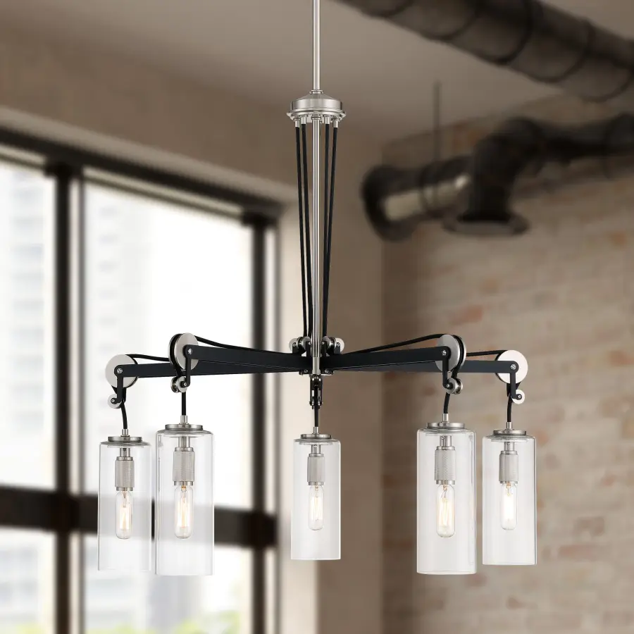 Pullman Junction 5-Light Chandelier - Image 4