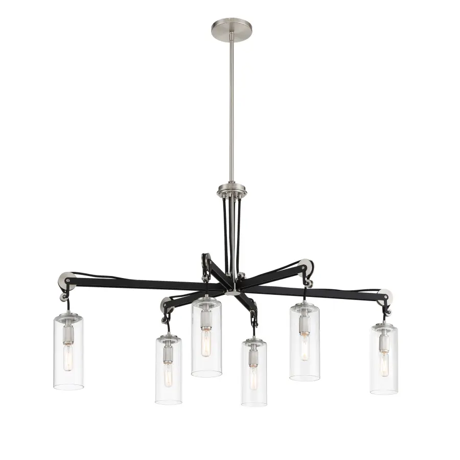 Modern Industrial Island Lighting with Mixed Metal Appeal