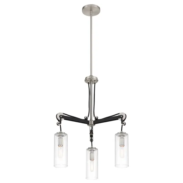 Modern Industrial Charm with Brushed Nickel and Coal Accents