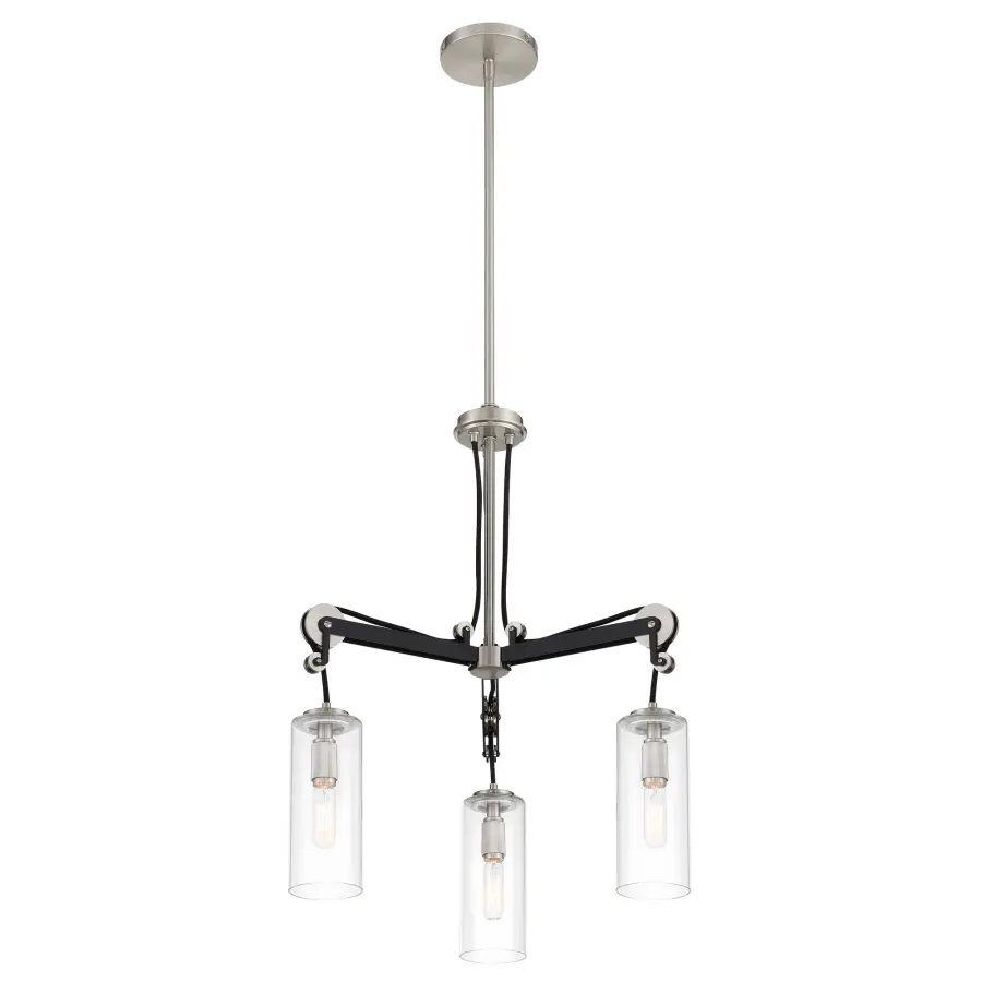 Modern Industrial Charm with Brushed Nickel and Coal Accents