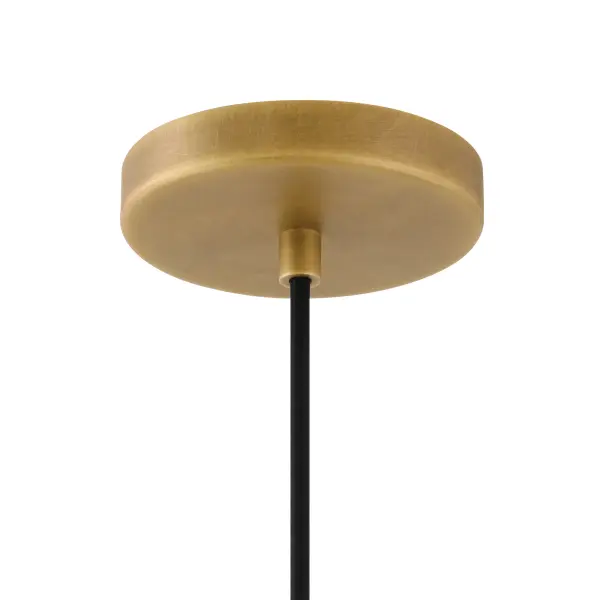 Elegant Transitional Pendant with Warm Brass and Soft Alabaster Glow - Image 2