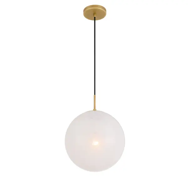Elegant Transitional Pendant with Warm Brass and Soft Alabaster Glow - Image 4